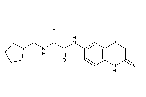 N'-(cyclopentylmethyl)-N-(3-keto-4H-1,4-benzoxazin-7-yl)oxamide