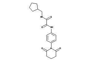 N'-(cyclopentylmethyl)-N-(4-glutarimidophenyl)oxamide