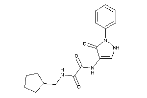 N-(cyclopentylmethyl)-N'-(5-keto-1-phenyl-3-pyrazolin-4-yl)oxamide