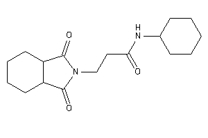 N-cyclohexyl-3-(1,3-diketo-3a,4,5,6,7,7a-hexahydroisoindol-2-yl)propionamide