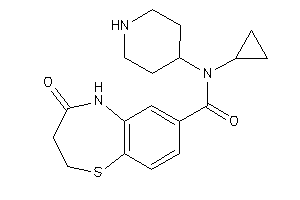 N-cyclopropyl-4-keto-N-(4-piperidyl)-3,5-dihydro-2H-1,5-benzothiazepine-7-carboxamide