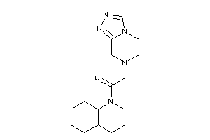 1-(3,4,4a,5,6,7,8,8a-octahydro-2H-quinolin-1-yl)-2-(6,8-dihydro-5H-[1,2,4]triazolo[4,3-a]pyrazin-7-yl)ethanone