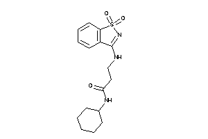 N-cyclohexyl-3-[(1,1-diketo-1,2-benzothiazol-3-yl)amino]propionamide