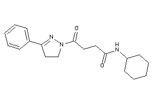 N-cyclohexyl-4-keto-4-(3-phenyl-2-pyrazolin-1-yl)butyramide