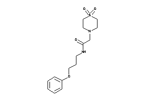 2-(1,1-diketo-1,4-thiazinan-4-yl)-N-(3-phenoxypropyl)acetamide