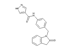 N-[4-[(2-ketoindolin-1-yl)methyl]phenyl]-1H-pyrazole-4-carboxamide