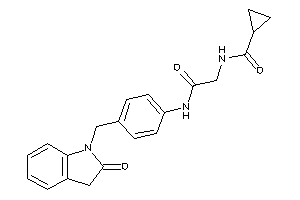 N-[2-keto-2-[4-[(2-ketoindolin-1-yl)methyl]anilino]ethyl]cyclopropanecarboxamide