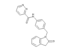 N-[4-[(2-ketoindolin-1-yl)methyl]phenyl]pyridazine-3-carboxamide