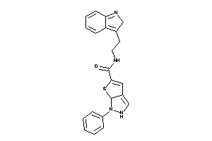 Image of N-[2-(2H-indol-3-yl)ethyl]-1-phenyl-2,6a-dihydrothieno[2,3-c]pyrazole-5-carboxamide