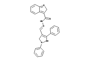 Image of N-[(1,3-diphenyl-3-pyrazolin-4-yl)methyleneamino]-2H-indole-3-carboxamide