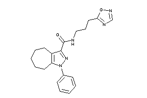 N-[3-(1,2,4-oxadiazol-5-yl)propyl]-1-phenyl-5,6,7,8-tetrahydro-4H-cyclohepta[c]pyrazole-3-carboxamide