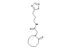 2-(2-ketoazocan-1-yl)-N-[3-(1,2,4-oxadiazol-5-yl)propyl]acetamide