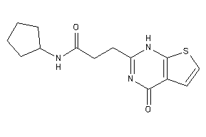 Image of N-cyclopentyl-3-(4-keto-1H-thieno[2,3-d]pyrimidin-2-yl)propionamide