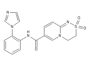 N-(2-imidazol-1-ylphenyl)-2,2-diketo-3,4-dihydropyrido[2,1-c][1,2,4]thiadiazine-7-carboxamide