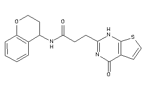 N-chroman-4-yl-3-(4-keto-1H-thieno[2,3-d]pyrimidin-2-yl)propionamide