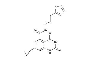 7-cyclopropyl-2,4-diketo-N-[3-(1,2,4-oxadiazol-5-yl)propyl]-1H-pyrido[2,3-d]pyrimidine-5-carboxamide