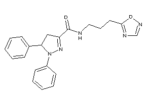 N-[3-(1,2,4-oxadiazol-5-yl)propyl]-1,5-diphenyl-2-pyrazoline-3-carboxamide