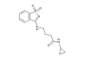 N-cyclopropyl-4-[(1,1-diketo-1,2-benzothiazol-3-yl)amino]butyramide