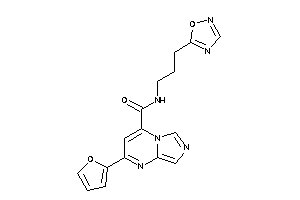 2-(2-furyl)-N-[3-(1,2,4-oxadiazol-5-yl)propyl]imidazo[1,5-a]pyrimidine-4-carboxamide