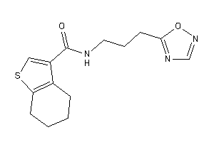 N-[3-(1,2,4-oxadiazol-5-yl)propyl]-4,5,6,7-tetrahydrobenzothiophene-3-carboxamide