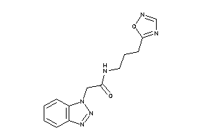 2-(benzotriazol-1-yl)-N-[3-(1,2,4-oxadiazol-5-yl)propyl]acetamide