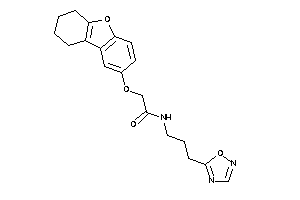 N-[3-(1,2,4-oxadiazol-5-yl)propyl]-2-(6,7,8,9-tetrahydrodibenzofuran-2-yloxy)acetamide