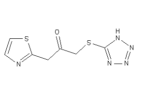 1-(1H-tetrazol-5-ylthio)-3-thiazol-2-yl-acetone