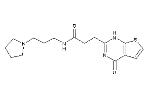 3-(4-keto-1H-thieno[2,3-d]pyrimidin-2-yl)-N-(3-pyrrolidinopropyl)propionamide