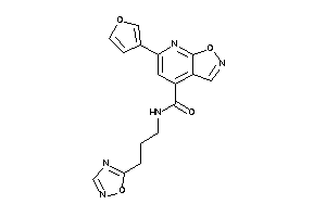 6-(3-furyl)-N-[3-(1,2,4-oxadiazol-5-yl)propyl]isoxazolo[5,4-b]pyridine-4-carboxamide