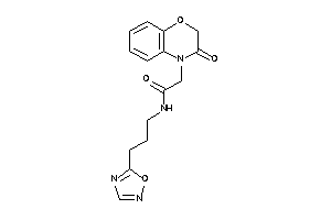 2-(3-keto-1,4-benzoxazin-4-yl)-N-[3-(1,2,4-oxadiazol-5-yl)propyl]acetamide