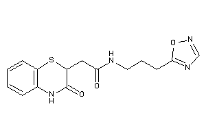 2-(3-keto-4H-1,4-benzothiazin-2-yl)-N-[3-(1,2,4-oxadiazol-5-yl)propyl]acetamide