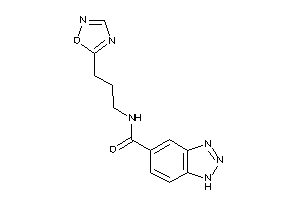 N-[3-(1,2,4-oxadiazol-5-yl)propyl]-1H-benzotriazole-5-carboxamide