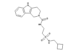 N-[2-(cyclobutylmethylsulfamoyl)ethyl]-1,3,4,5-tetrahydropyrido[4,3-b]indole-2-carboxamide