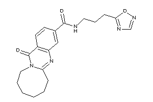 Image of 13-keto-N-[3-(1,2,4-oxadiazol-5-yl)propyl]-6,7,8,9,10,11-hexahydroazocino[2,1-b]quinazoline-3-carboxamide