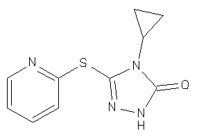 4-cyclopropyl-3-(2-pyridylthio)-1H-1,2,4-triazol-5-one