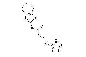 N-(4,5,6,7-tetrahydrobenzothiophen-2-yl)-3-(1H-tetrazol-5-ylthio)propionamide