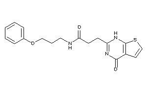 3-(4-keto-1H-thieno[2,3-d]pyrimidin-2-yl)-N-(3-phenoxypropyl)propionamide