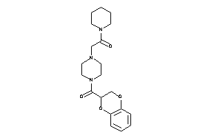 2-[4-(2,3-dihydro-1,4-benzodioxine-3-carbonyl)piperazino]-1-piperidino-ethanone