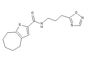 N-[3-(1,2,4-oxadiazol-5-yl)propyl]-5,6,7,8-tetrahydro-4H-cyclohepta[b]thiophene-2-carboxamide