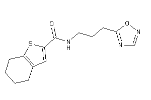 N-[3-(1,2,4-oxadiazol-5-yl)propyl]-4,5,6,7-tetrahydrobenzothiophene-2-carboxamide