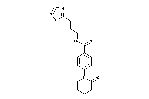 4-(2-ketopiperidino)-N-[3-(1,2,4-oxadiazol-5-yl)propyl]benzamide