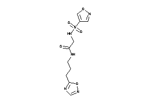 Image of 2-(isoxazol-4-ylsulfonylamino)-N-[3-(1,2,4-oxadiazol-5-yl)propyl]acetamide