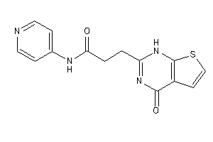 3-(4-keto-1H-thieno[2,3-d]pyrimidin-2-yl)-N-(4-pyridyl)propionamide