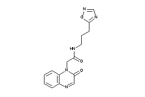 2-(2-ketoquinoxalin-1-yl)-N-[3-(1,2,4-oxadiazol-5-yl)propyl]acetamide