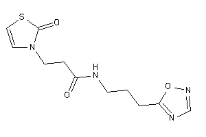 3-(2-keto-4-thiazolin-3-yl)-N-[3-(1,2,4-oxadiazol-5-yl)propyl]propionamide