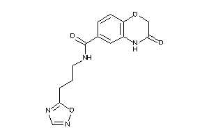 3-keto-N-[3-(1,2,4-oxadiazol-5-yl)propyl]-4H-1,4-benzoxazine-6-carboxamide