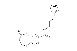 4-keto-N-[3-(1,2,4-oxadiazol-5-yl)propyl]-3,5-dihydro-2H-1,5-benzothiazepine-7-carboxamide