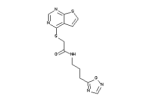 N-[3-(1,2,4-oxadiazol-5-yl)propyl]-2-(thieno[2,3-d]pyrimidin-4-ylthio)acetamide