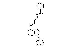 N-[3-[(3-phenyltriazolo[4,5-d]pyrimidin-7-yl)amino]propyl]benzamide