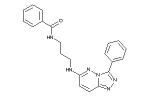 N-[3-[(3-phenyl-[1,2,4]triazolo[3,4-f]pyridazin-6-yl)amino]propyl]benzamide